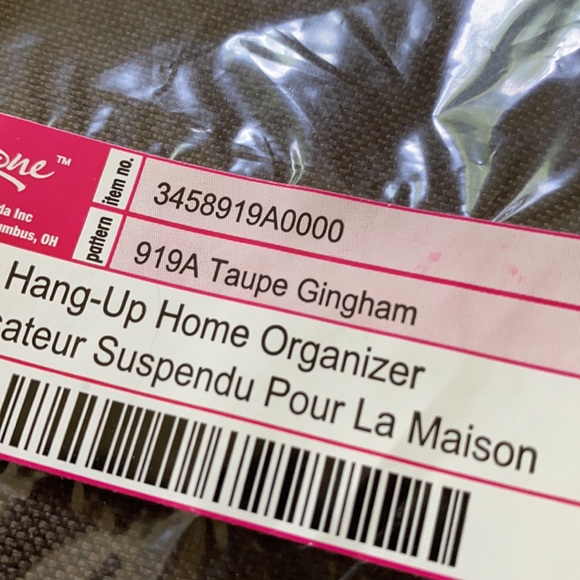 Thirty-one Hang-Up Home Organizer, Taupe Gingham - Picture 5 of 6